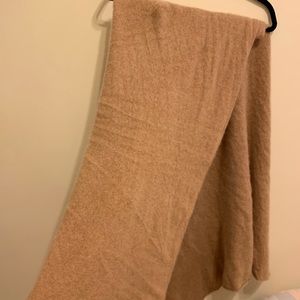 White + Warren Cashmere Wrap in tan